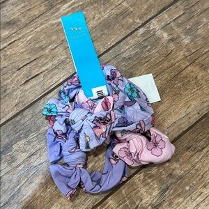 posh peanut Disney headwrap bow bamboo tropical angel set NWT